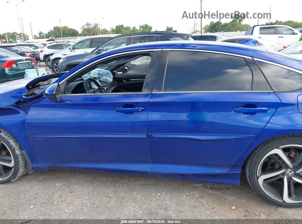 1HGCV2F33JA019926 2018 HONDA ACCORD Blue 