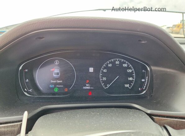1HGCV2F33KA021869 2019 HONDA ACCORD Silver Vista del cuadro de instrumentos