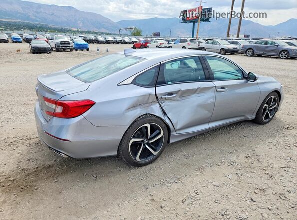 1HGCV2F33KA021869 2019 HONDA ACCORD Silver Trasero derecho