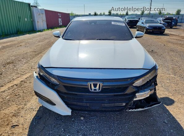 1HGCV2F33KA024061 2019 HONDA ACCORD White წინა ხედი