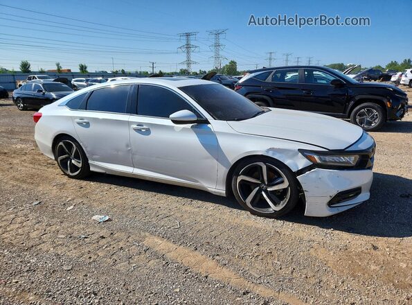 1HGCV2F33KA024061 2019 HONDA ACCORD White წინა მარჯვენა