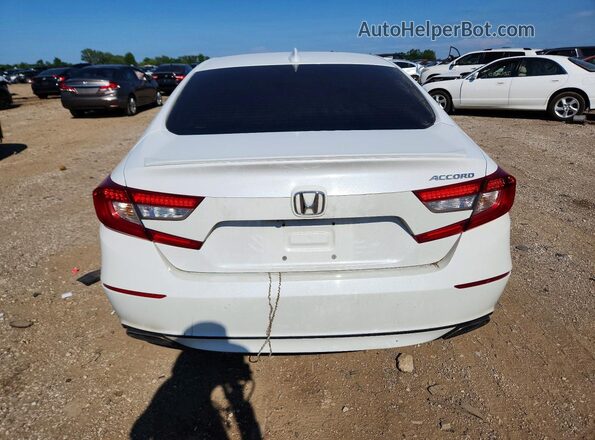 1HGCV2F33KA024061 2019 HONDA ACCORD White უკანა ხედი