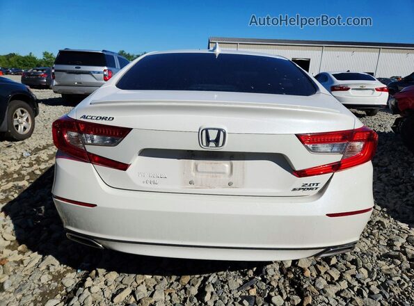 1HGCV2F33KA030099 2019 HONDA ACCORD White უკანა ხედი