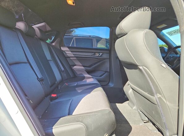 1HGCV2F33KA030099 2019 HONDA ACCORD White უკანა სავარძლების ხედი