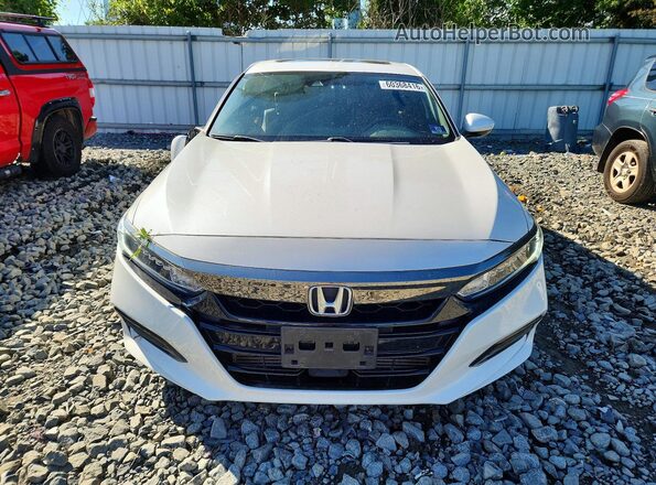 1HGCV2F33KA030099 2019 HONDA ACCORD White წინა ხედი