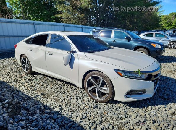 1HGCV2F33KA030099 2019 HONDA ACCORD White წინა მარჯვენა