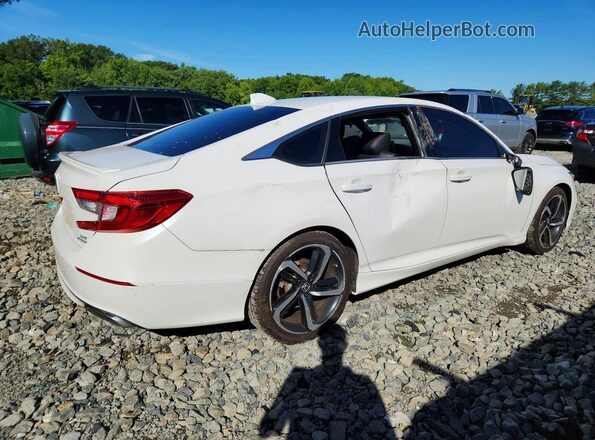 1HGCV2F33KA030099 2019 HONDA ACCORD White უკანა მარჯვენა