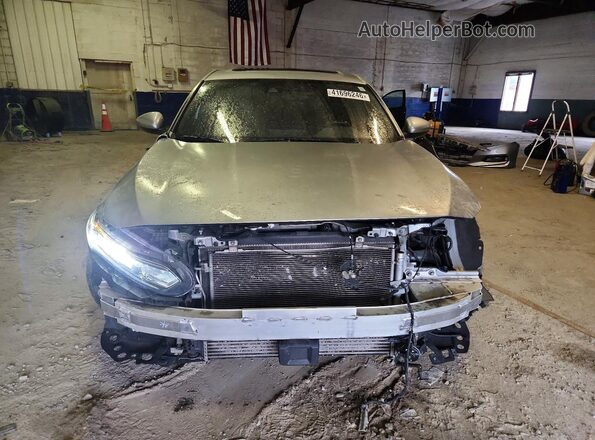 1HGCV2F33KA035092 2019 HONDA ACCORD Gray Front view