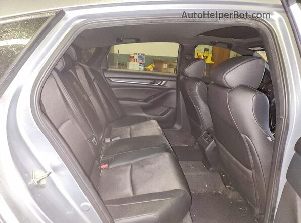 1HGCV2F33KA035092 2019 HONDA ACCORD Gray Rear seats view