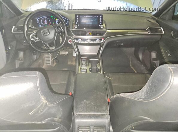 1HGCV2F33KA035092 2019 HONDA ACCORD Gray Dashboard view