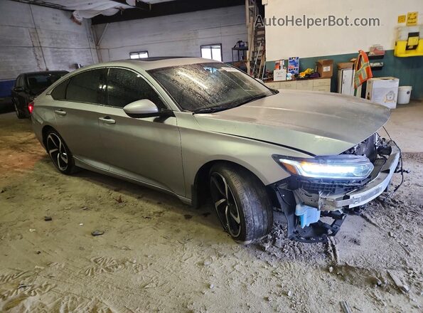1HGCV2F33KA035092 2019 HONDA ACCORD Gray Front right