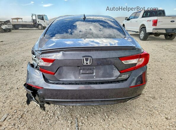 1HGCV2F33LA020772 2020 HONDA ACCORD Gray Rear view