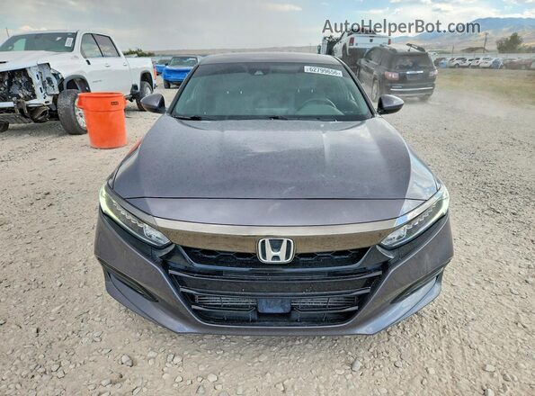 1HGCV2F33LA020772 2020 HONDA ACCORD Gray Front view