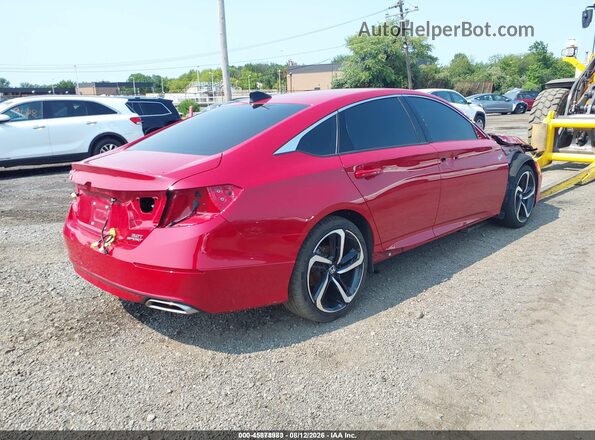 1HGCV2F33NA007006 2022 HONDA ACCORD Красный Задняя правая четверть