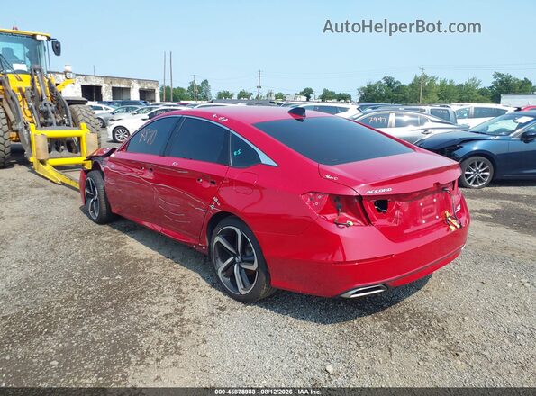 1HGCV2F33NA007006 2022 HONDA ACCORD Красный Задняя левая четверть