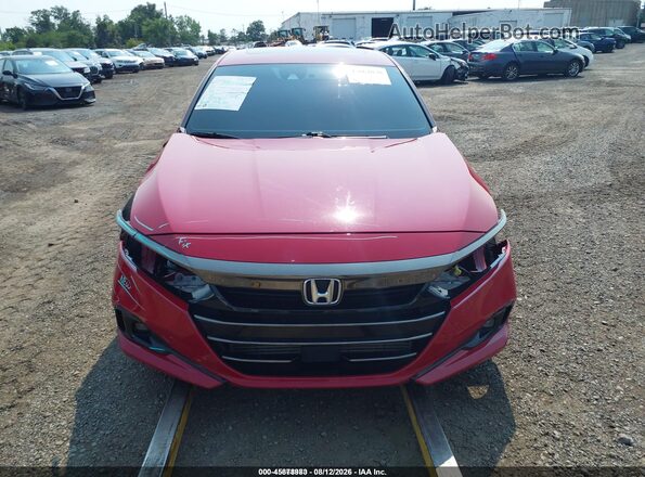 1HGCV2F33NA007006 2022 HONDA ACCORD Красный Вид спереди