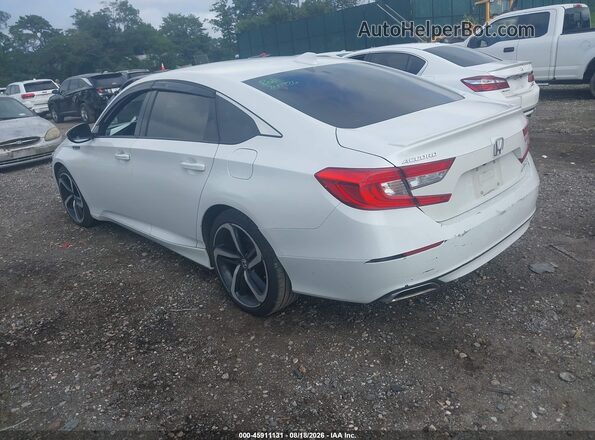 1HGCV2F34JA025718 2018 HONDA ACCORD White Trasero izquierdo