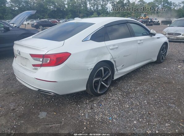 1HGCV2F34JA025718 2018 HONDA ACCORD White Trasero derecho