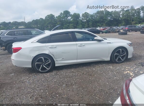 1HGCV2F34JA025718 2018 HONDA ACCORD White Vista interior de 360 grados