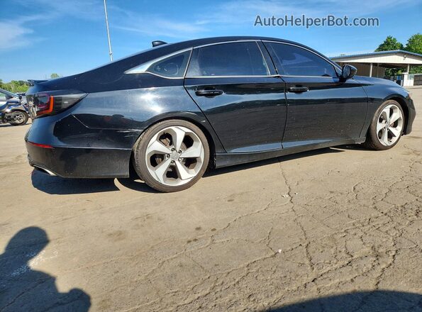 1HGCV2F34JA047282 2018 HONDA ACCORD Black Задня права чверть