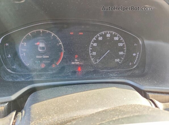 1HGCV2F34JA047282 2018 HONDA ACCORD Black Вид щитка приладів
