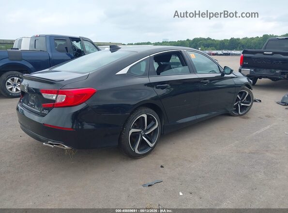 1HGCV2F34JA051672 2018 HONDA ACCORD Black Задня права чверть