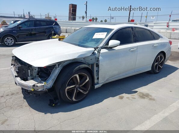 1HGCV2F34KA022948 2019 HONDA ACCORD White Передня ліва чверть