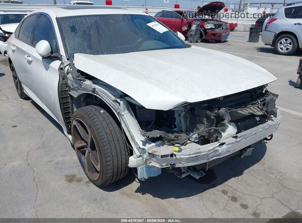 1HGCV2F34KA022948 2019 HONDA ACCORD White Вид спереду
