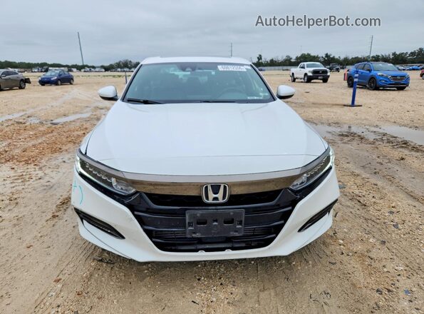 1HGCV2F34KA023632 2019 HONDA ACCORD White Front view