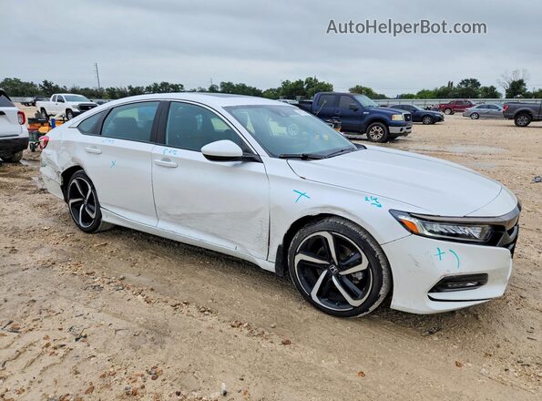 1HGCV2F34KA023632 2019 HONDA ACCORD White Front right
