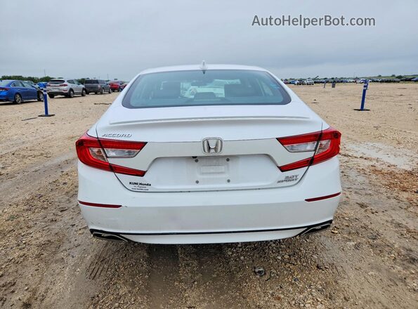1HGCV2F34KA023632 2019 HONDA ACCORD White Rear view