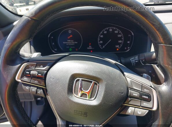 1HGCV2F34LA000207 2020 HONDA ACCORD Gray Widok tylnych siedzeń