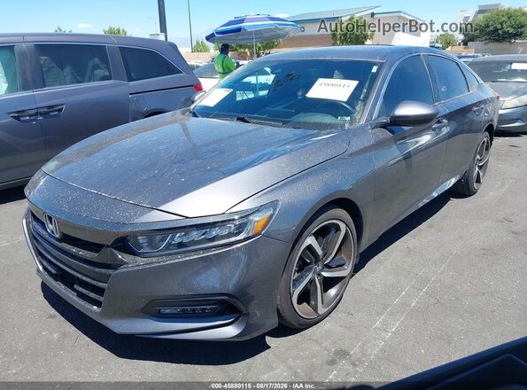 1HGCV2F34LA000207 2020 HONDA ACCORD Gray Przód lewy