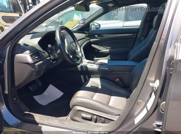 1HGCV2F34LA000207 2020 HONDA ACCORD Gray Widok wnętrza z przodu