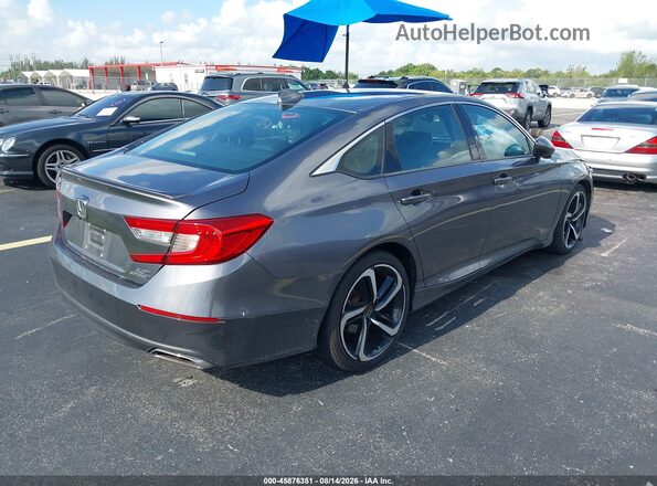 1HGCV2F34LA012129 2020 HONDA ACCORD Gray Trasero derecho