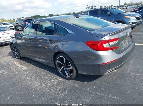 1HGCV2F34LA012129 2020 HONDA ACCORD Gray Trasero izquierdo