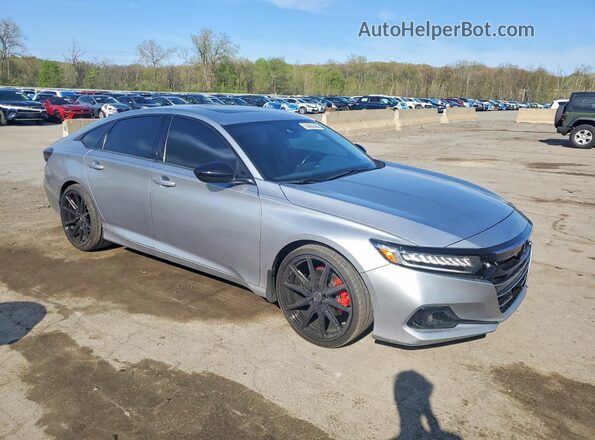 1HGCV2F34MA017297 2021 HONDA ACCORD Silver Delantero derecho