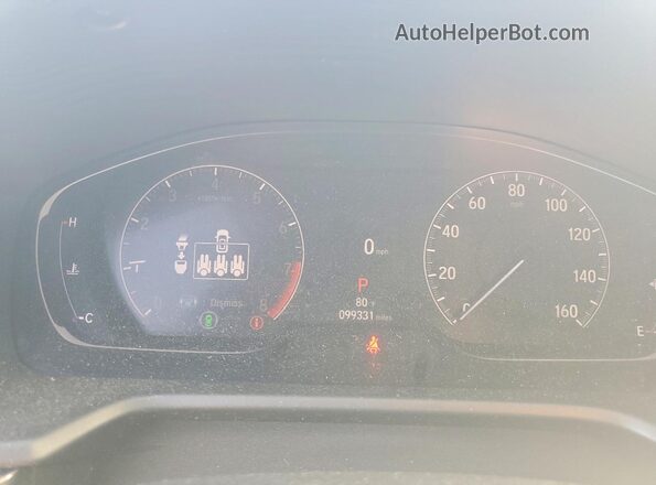 1HGCV2F34MA017297 2021 HONDA ACCORD Silver Vista del cuadro de instrumentos