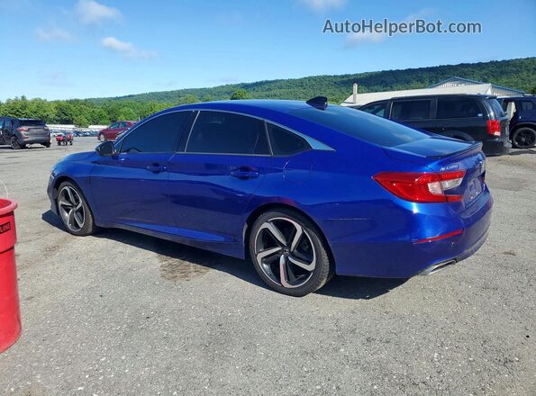 1HGCV2F34NA007788 2022 HONDA ACCORD Blue Tył lewy