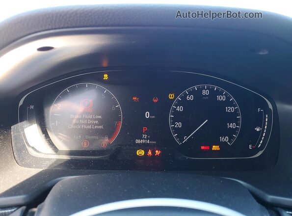 1HGCV2F34NA007788 2022 HONDA ACCORD Blue Widok zestawu wskaźników