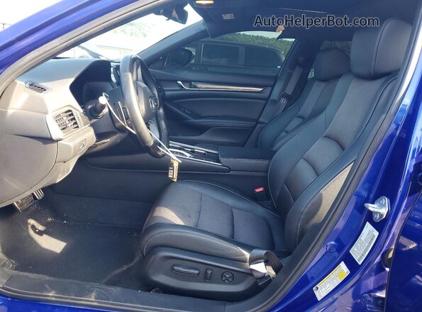 1HGCV2F34NA007788 2022 HONDA ACCORD Blue Widok wnętrza z przodu