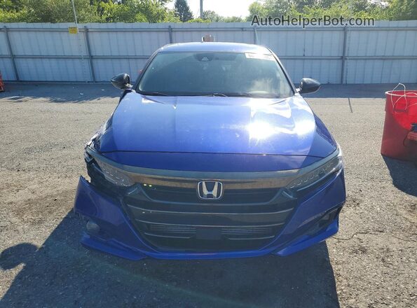 1HGCV2F34NA007788 2022 HONDA ACCORD Blue Widok z przodu