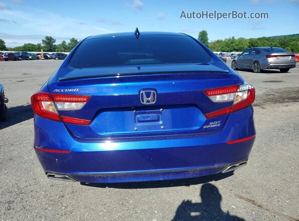 1HGCV2F34NA007788 2022 HONDA ACCORD Blue Widok z tyłu