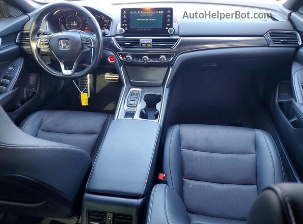 1HGCV2F34NA007788 2022 HONDA ACCORD Blue Widok deski rozdzielczej