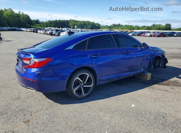 1HGCV2F34NA007788 2022 HONDA ACCORD Blue Tył prawy