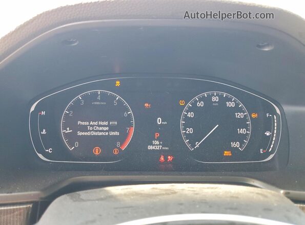 1HGCV2F34NA016846 2022 HONDA ACCORD White ხელსაწყოთა პანელის ხედი