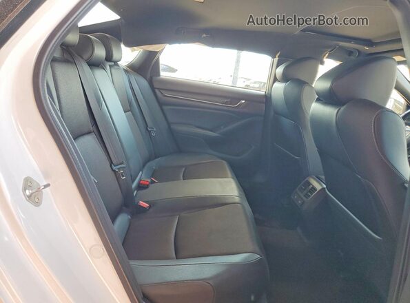 1HGCV2F34NA016846 2022 HONDA ACCORD White უკანა სავარძლების ხედი