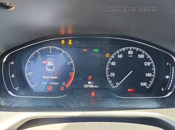 1HGCV2F35KA001672 2019 HONDA ACCORD Silver Widok zestawu wskaźników