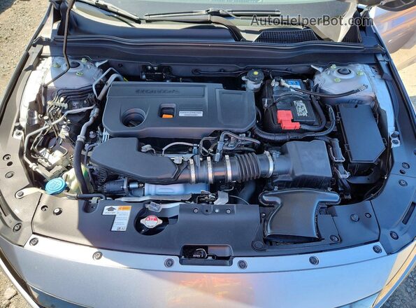 1HGCV2F35KA001672 2019 HONDA ACCORD Silver Widok wnętrza z tyłu