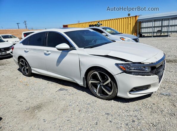 1HGCV2F35KA003809 2019 HONDA ACCORD White Առջևի աջ